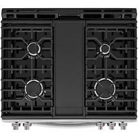 6 Cu. Ft. Stainless Stone Baked Pizza Freestanding Gas Convection Range