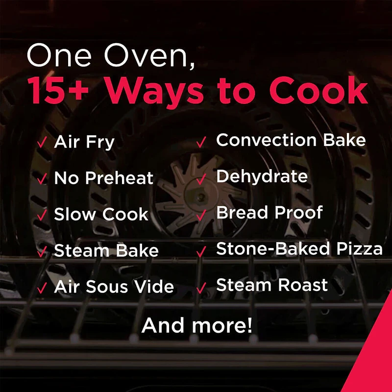 6.2 Cu. Ft. Stainless Stone Baked Pizza Freestanding Induction Electric Convection Range