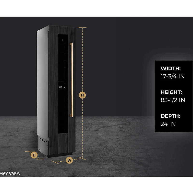 42 Bottle Panel Ready Right Hinge Wine Column