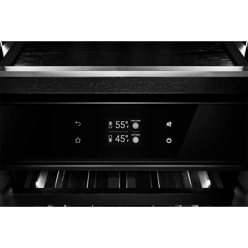 72 Bottle Panel Ready Dual Zone Column Wine Cooler