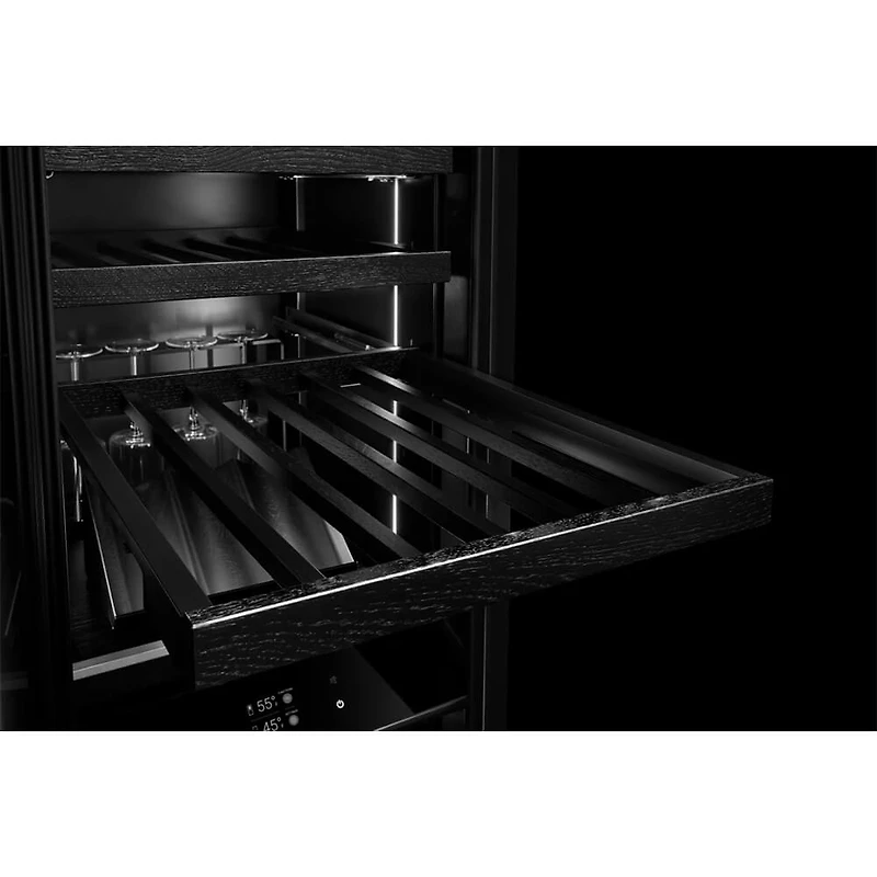 72 Bottle Panel Ready Dual Zone Column Wine Cooler