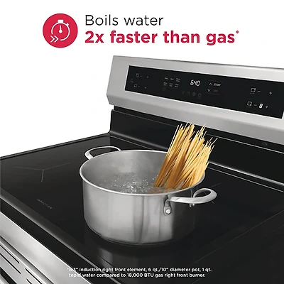 5.3 Cu. Ft. Stainless Freestanding Induction Gas Range