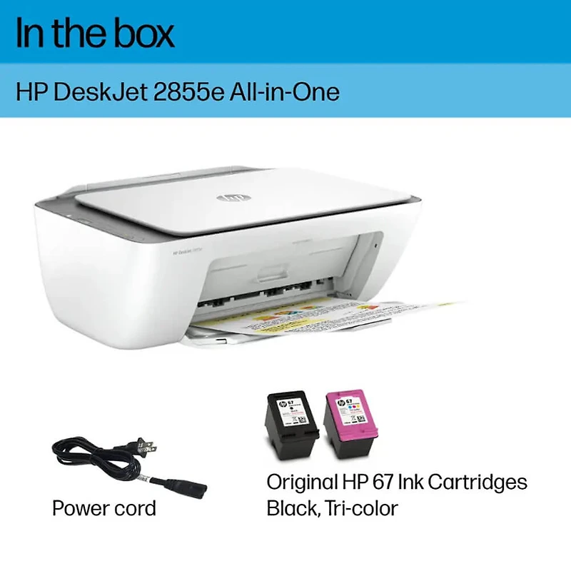 DeskJet 2855e All-In-One Wireless Inkjet Printer