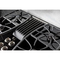 30 inch Black/Stainless 4 Burner Built-In Gas Downdraft Cooktop