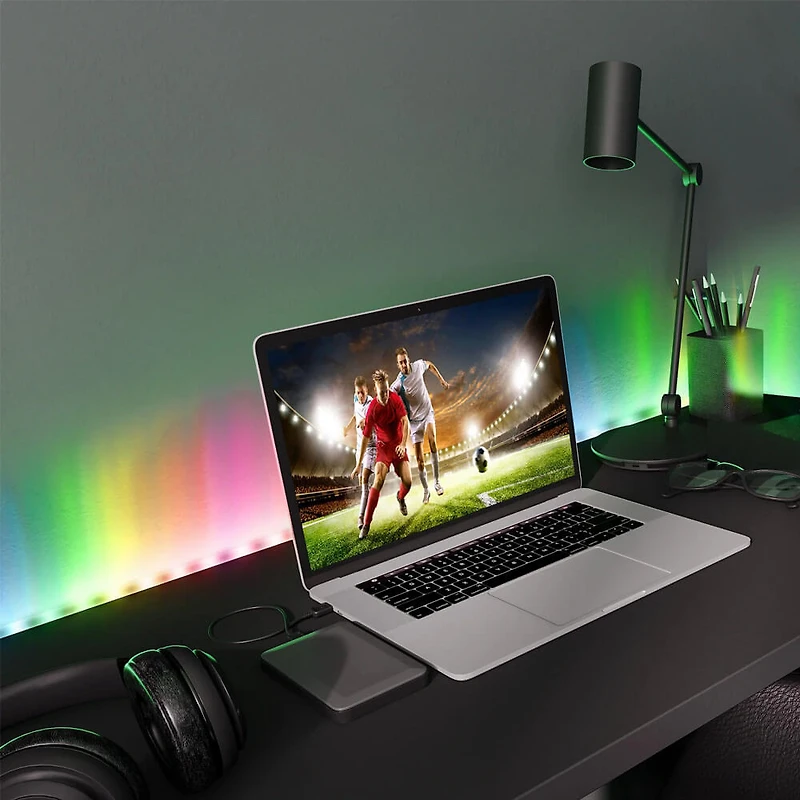 Ft. Sound Reactive Color Flow Indoor LED Razer Chroma Smart Light Strip