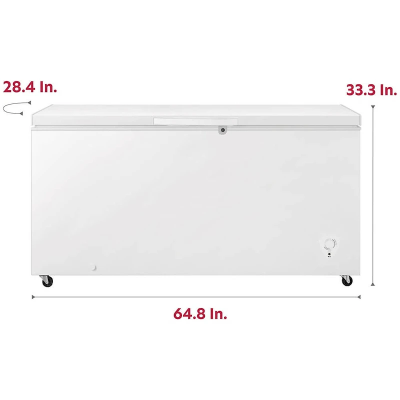 17.7 Cu. Ft. White Convertible Garage Ready Chest Freezer