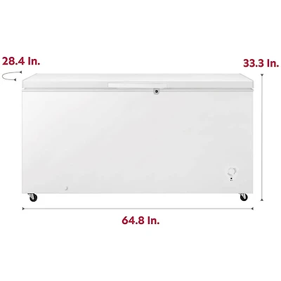 17.7 Cu. Ft. White Convertible Garage Ready Chest Freezer