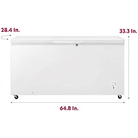 17.7 Cu. Ft. White Convertible Garage Ready Chest Freezer