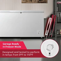 17.7 Cu. Ft. White Convertible Garage Ready Chest Freezer
