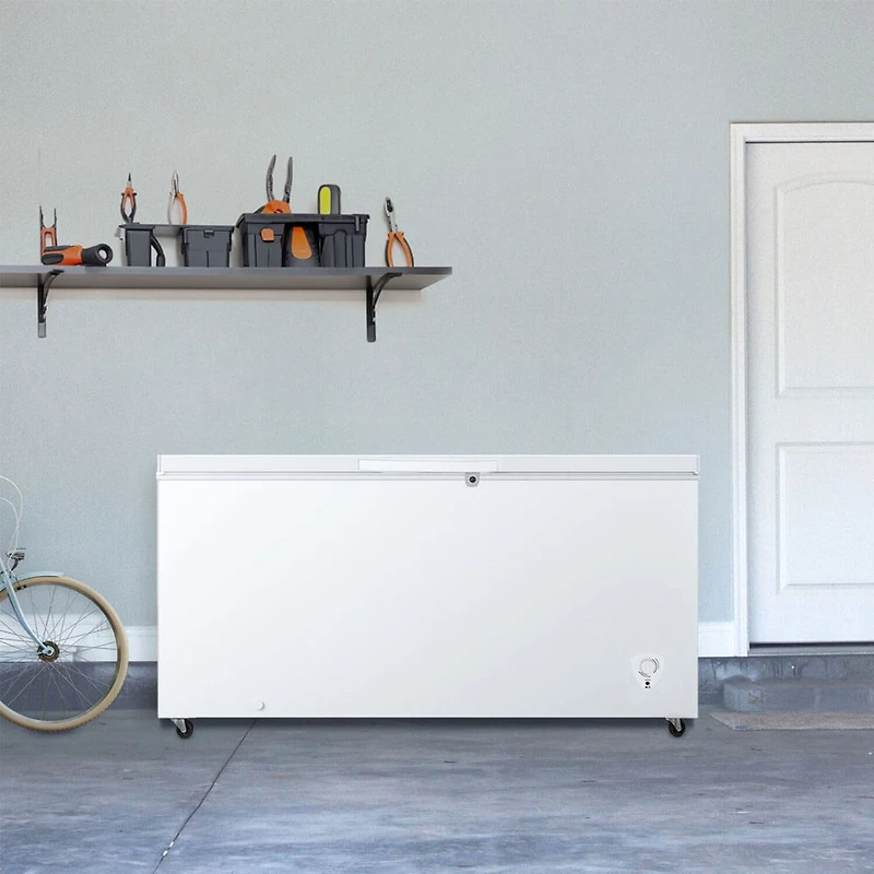 17.7 Cu. Ft. White Convertible Garage Ready Chest Freezer