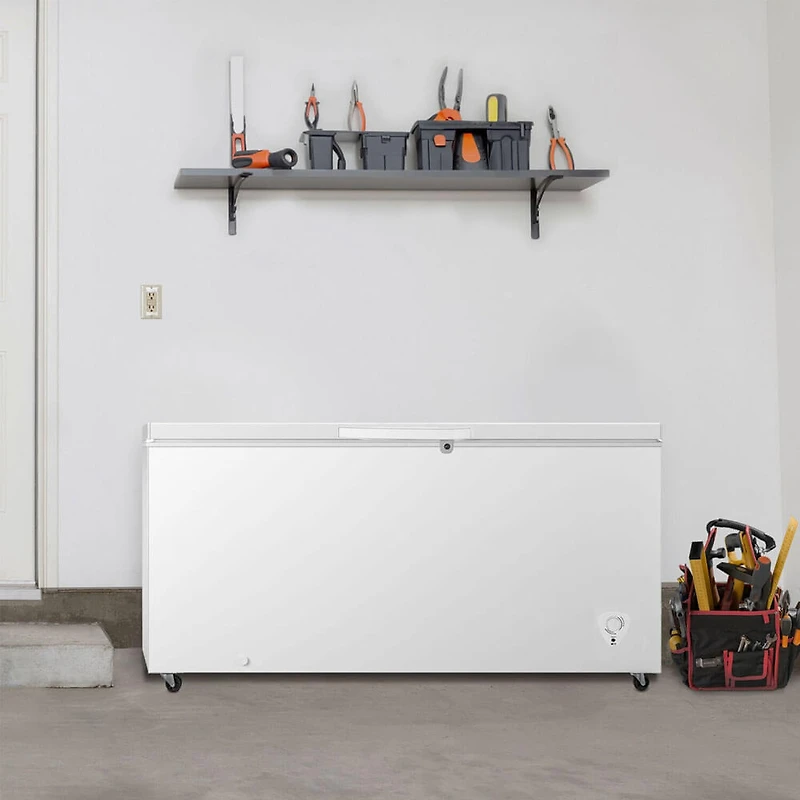 17.7 Cu. Ft. White Convertible Garage Ready Chest Freezer