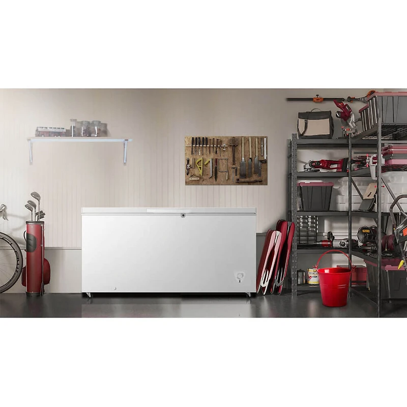 17.7 Cu. Ft. White Convertible Garage Ready Chest Freezer