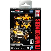 Transformers 4.5 inch Transformers Studio Series Deluxe Class Transformers: Reactivate 10 Gamer Edition Bumblebee Action Figure