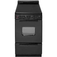 2.4 Cu. Ft. Black Freestanding Electric Range