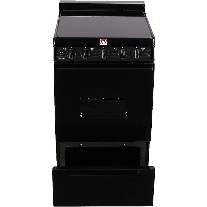 2.4 Cu. Ft. Black Freestanding Electric Range