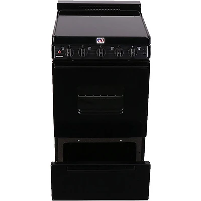 2.4 Cu. Ft. Black Freestanding Electric Range