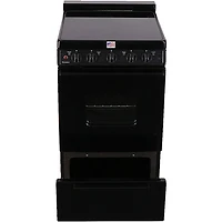 2.4 Cu. Ft. Black Freestanding Electric Range