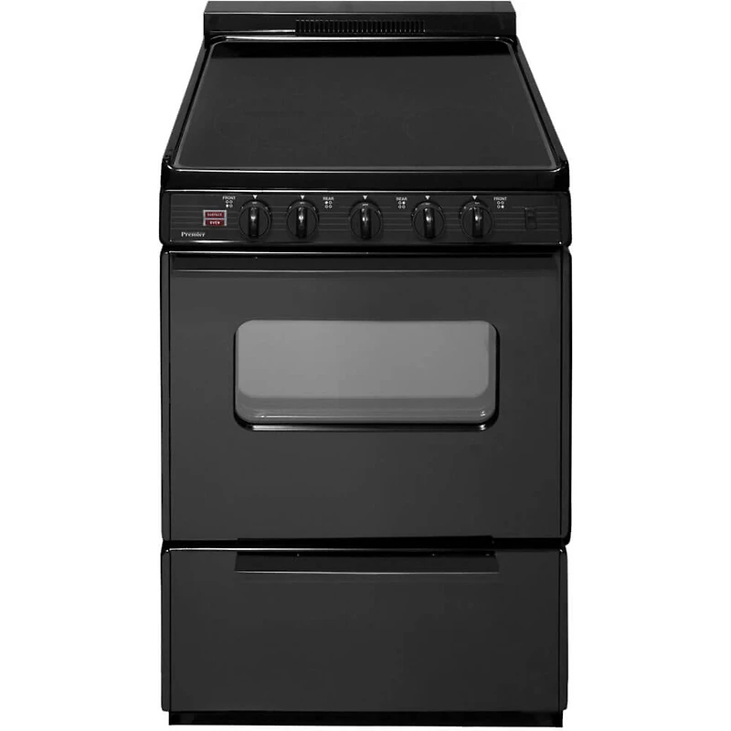 3 Cu. Ft. Black Freestanding Electric Range