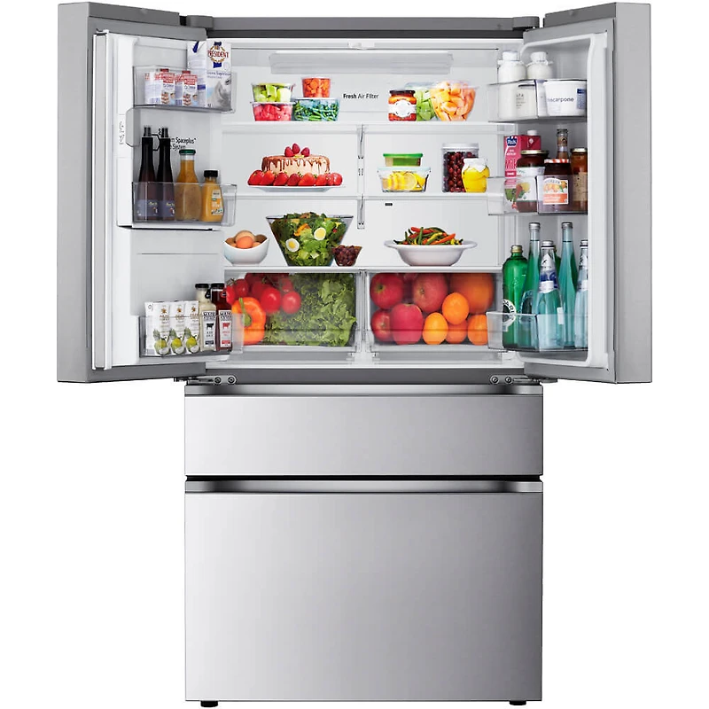 29 Cu. Ft. Stainless 4-Door French Door Smart Refrigerator