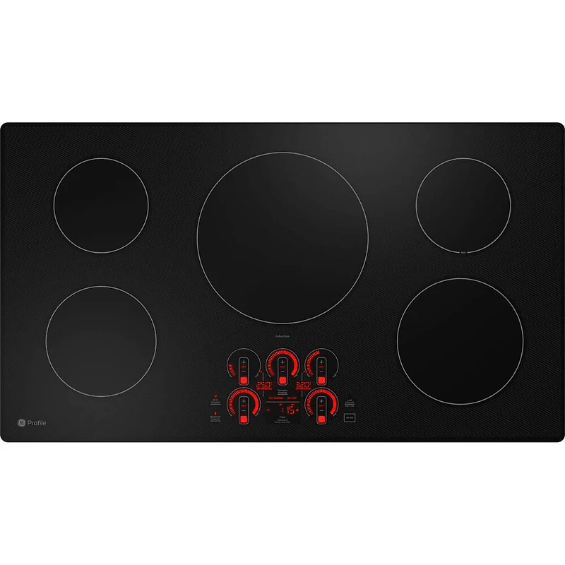 36 inch 5 Burner Black Built-In Touch Control Induction Smart Cooktop