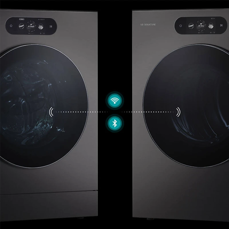 5.8 Cu. Ft. Brushed Black Steel Front Load Electric Washer