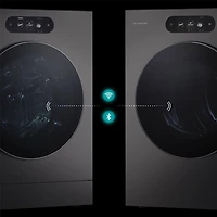 5.8 Cu. Ft. Brushed Black Steel Front Load Electric Washer