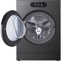 5.8 Cu. Ft. Brushed Black Steel Front Load Electric Washer