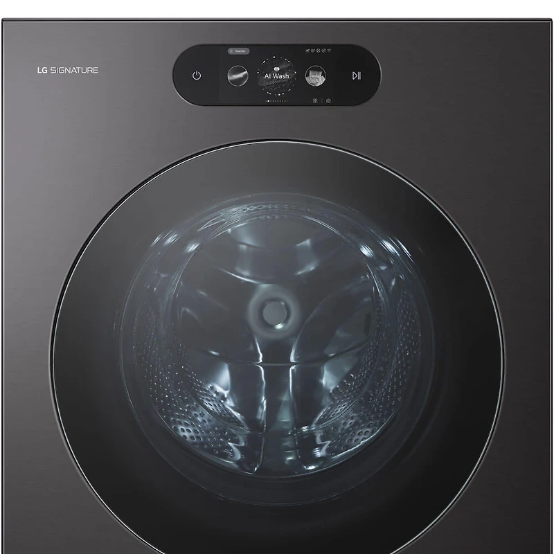 5.8 Cu. Ft. Brushed Black Steel Front Load Electric Washer