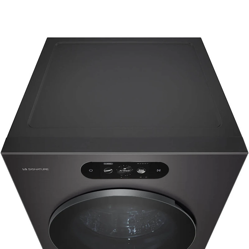 5.8 Cu. Ft. Brushed Black Steel Front Load Electric Washer