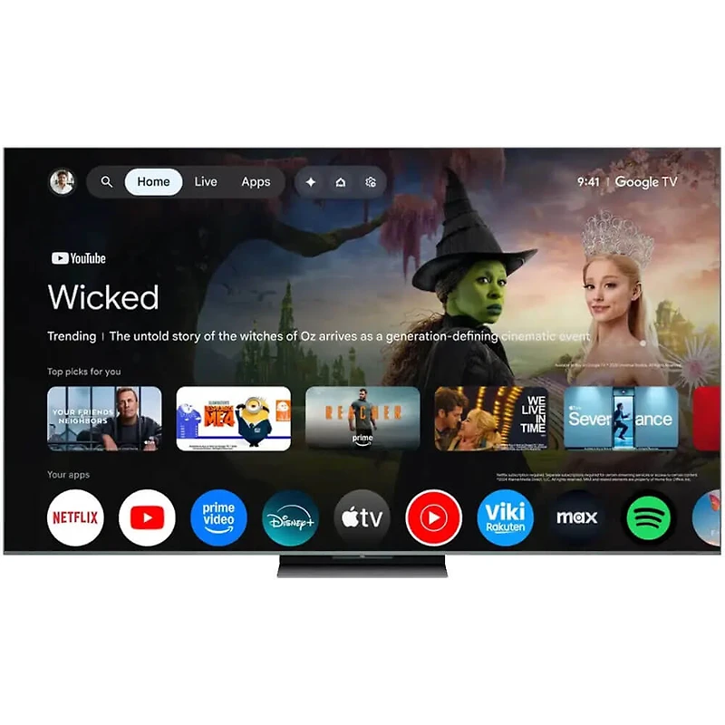 inch Class QM9K Series 4K UHD QD-Mini LED QLED Smart Google TV