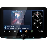 10.1 inch HD Digital Multimedia Bluetooth Receiver with Apple CarPlay and Android Auto