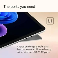 Surface Pro Copilot+ PC 12 inch, Snapdragon X Plus, 16GB RAM, 256GB UFS, Keyboard, Pen, and 365 Personal Surface Pro Bundle