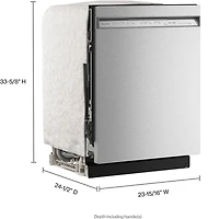 41 dBA Stainless Front Control Built-In Dishwasher