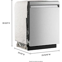 44 dBA Stainless Top Control Built-In Dishwasher