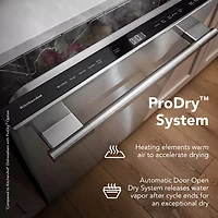 44 dBA Black Ore ProDry System Top Control Dishwasher