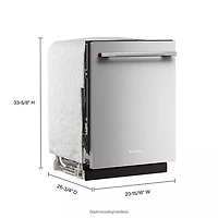 44 dBA Stainless ProDry System Top Control Dishwasher