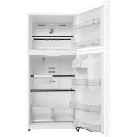 18 Cu. Ft. White Garage Ready Top Freezer Refrigerator