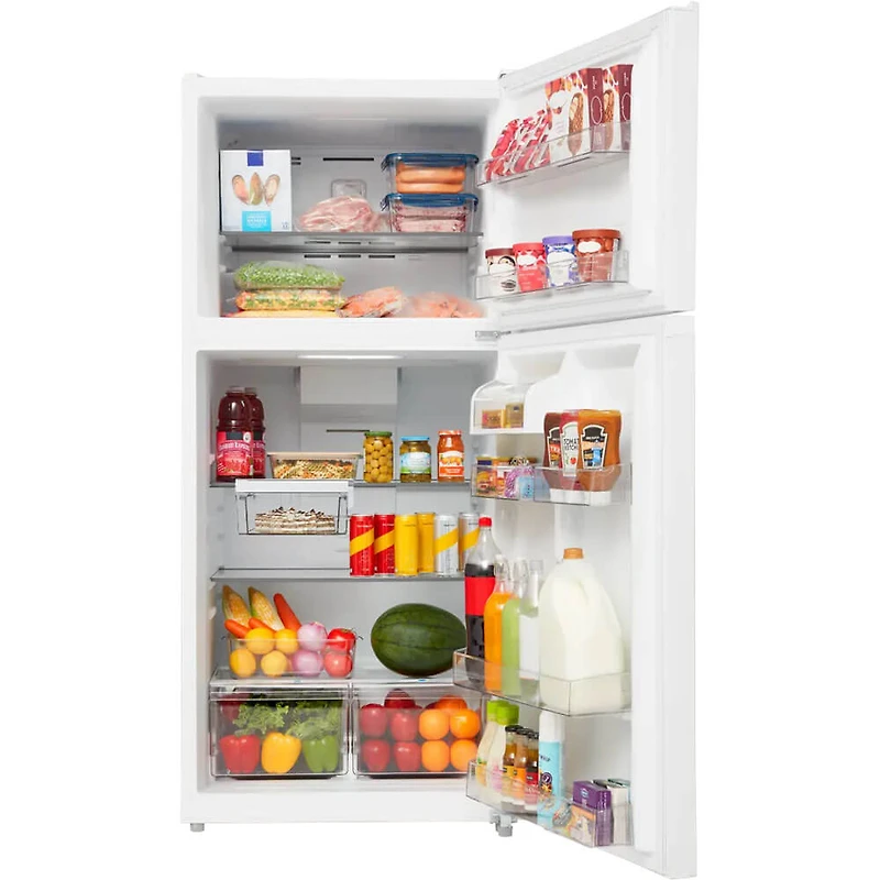 18 Cu. Ft. White Garage Ready Top Freezer Refrigerator