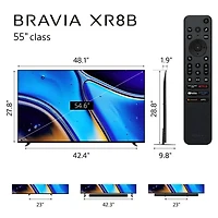 inch Class BRAVIA XR8B OLED 4K HDR Smart Google TV