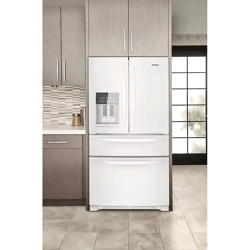 24.5 Cu. Ft. White 4-Door French Door Refrigerator
