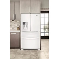24.5 Cu. Ft. White 4-Door French Door Refrigerator
