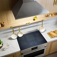 48 inch Stainless Wall Mount Pyramid Chimney Smart Range Hood