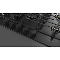 36 inch 5 Burner 400 Series Matte Black Gas Cooktop