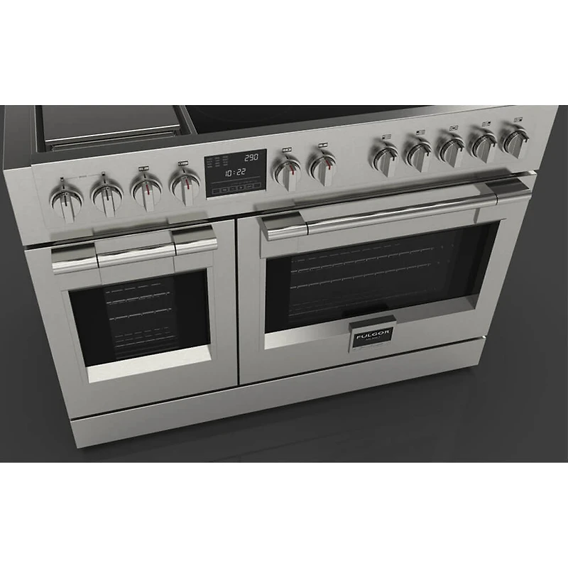 6.58 Cu. Ft. Sofia Pro Stainless Freestanding Induction Electric Dual Oven Convection Range with Griddle