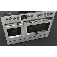 6.58 Cu. Ft. Sofia Pro Stainless Freestanding Induction Electric Dual Oven Convection Range with Griddle
