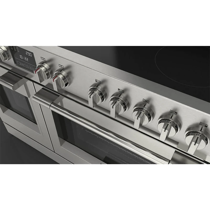 6.58 Cu. Ft. Sofia Pro Stainless Freestanding Induction Electric Dual Oven Convection Range with Griddle