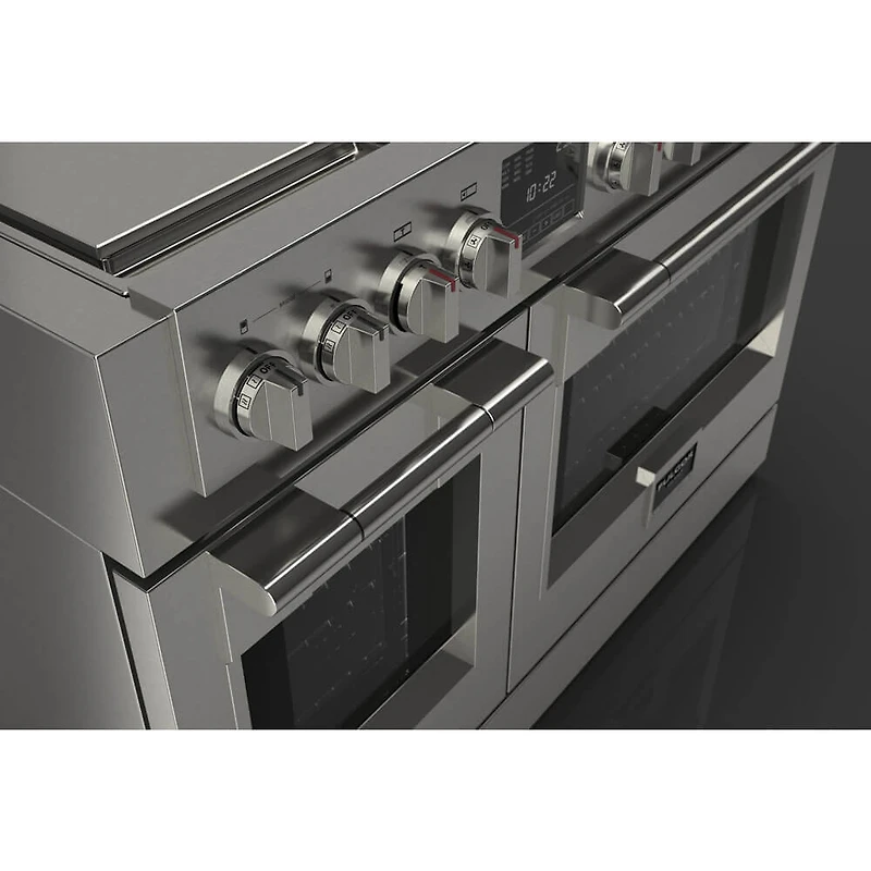 6.58 Cu. Ft. Sofia Pro Stainless Freestanding Induction Electric Dual Oven Convection Range with Griddle