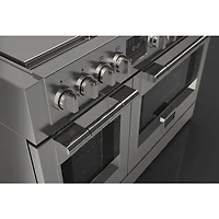 6.58 Cu. Ft. Sofia Pro Stainless Freestanding Induction Electric Dual Oven Convection Range with Griddle