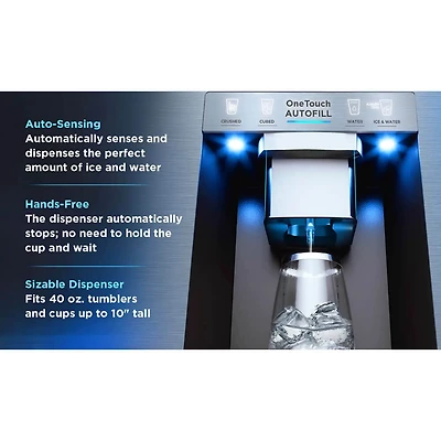 29 Cu. Ft. Stainless OneTouch AutoFill French Door Smart Refrigerator