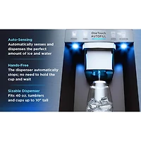 29 Cu. Ft. Stainless OneTouch AutoFill French Door Smart Refrigerator